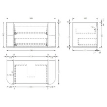 Leon 900mm Wall Hung Vanity with Basin & Shaving Cabinet Package